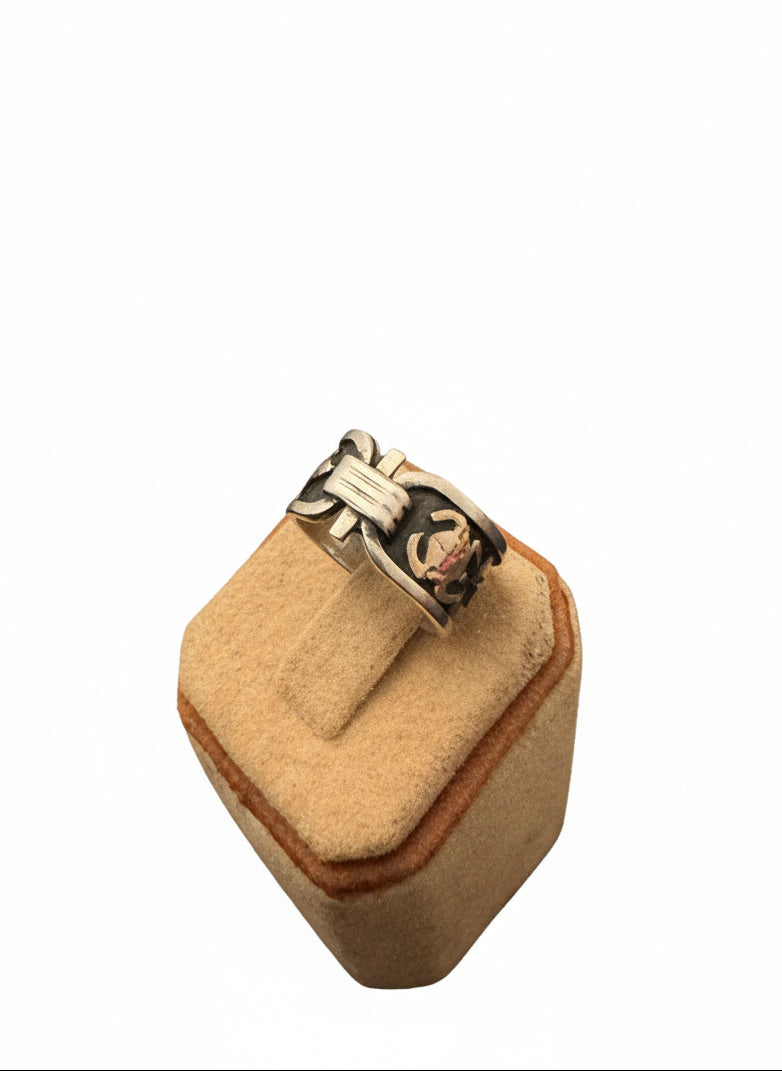 Carotuche Ring (Silver & 14Karat Golden)