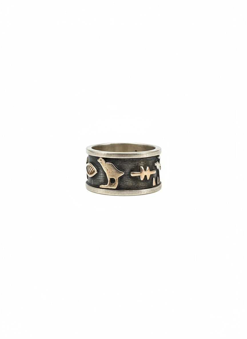 Carotuche Ring (Silver & 14Karat Golden)